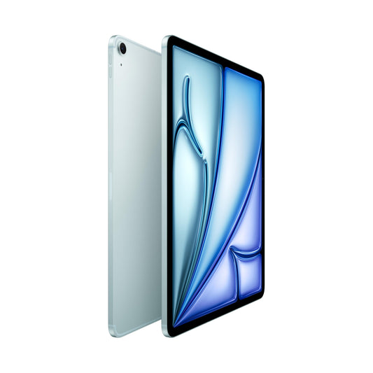 Apple iPad Air 13" with M3 Chip: Apple Intelligence, Liquid Retina Display, 128 GB, 12 MP front/back cameras, WiFi 6E + 5G cellular, Touch ID, all-day battery life – Blue
