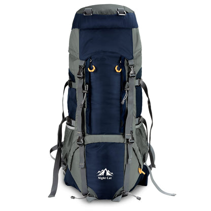 Night Cat Backpack 90L: Trekking Backpack Travel Backpack Men Women Breathable for Camping Trekking Mountaineering Climbing Bike Travel