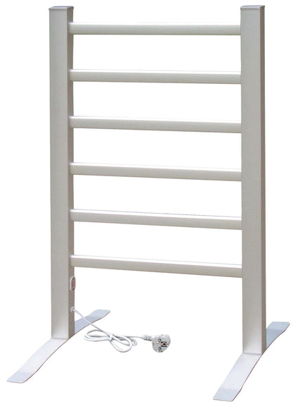 4030 BETEC Electric Towel Rack & Towel Warmer Laundry Stand Towel Heating Wall Mount or Freestanding 6 Heating Ribs ALU