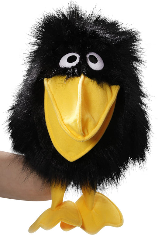 Carl Dick Raven hand puppet, bird, plush toy, cuddly toy, approx. 40cm, body 30cm 2020