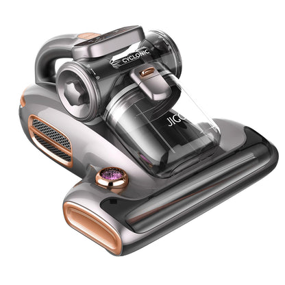 JIGOO T600 Dust Mite Vacuum with UV Light & Hot Air [700W/15kPa] - 99.9% Allergen Removal, Fragrant Negative Ions, For Mattresses/Sofas/Carpets (Quiet & Efficient)