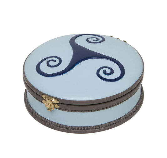 Trousselier - Ballerina the movie - Music box by Felicie - Small musical jewelry box - Collector's item - Very fragile - Music Swan Lake - Color blue