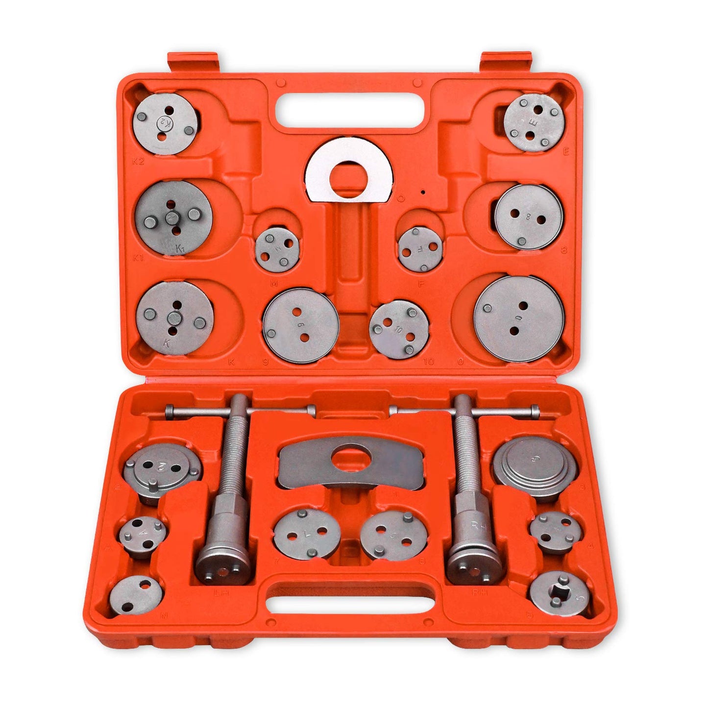 YRHome 23-piece brake piston reset brake set piston reset repair tool set universal automotive reset brake caliper piston tool kit spindle