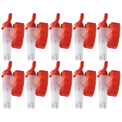 ISOLATECH SABEU Fluxx 10pcs. AH 13/45 HF tap for 2L and 3L canisters with DIN 45 thread outside 41.0mm Food-grade Transfer without gurgling