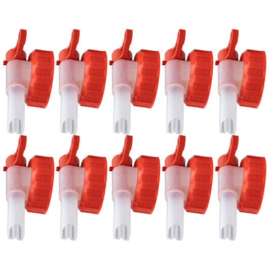 ISOLATECH SABEU Fluxx 10pcs. AH 13/45 HF tap for 2L and 3L canisters with DIN 45 thread outside 41.0mm Food-grade Transfer without gurgling