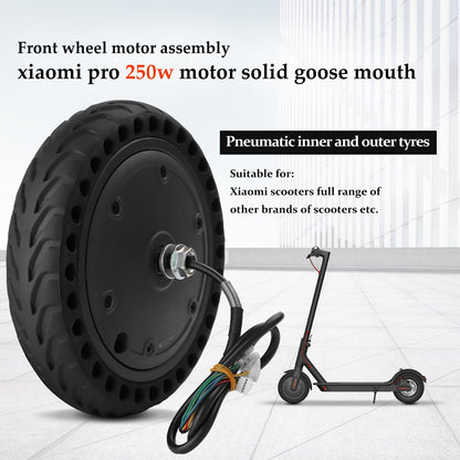 Yungeln Scooter motor with solid rubber tires 36V 250W motor compatible for Xiaomi M365, 1S, Essential electric scooter.