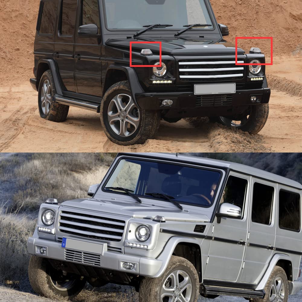 njjssjd Front turn signal lens covers for Benz G-Class W460 W461 W463, rear roof additional turn signal light housing for Benz Sprinter W901 W902 W903 W904 W906