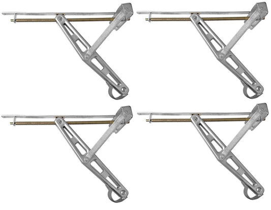 4x PROPLUS stabilizing jack support foot support bracket caravan 19mm crank supports 600kg