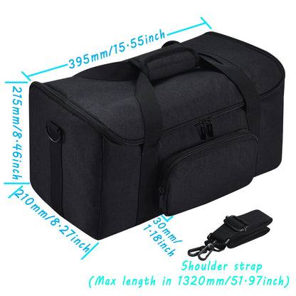 Hzycwgone carrying case for Ultimate Ears HYPERBOOM portable Bluetooth speaker. Includes shoulder strap, additional storage pockets for charger, cables, phone accessories (Black).