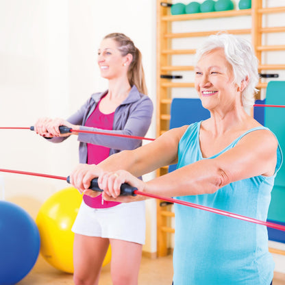 ALPIDEX Fitness Swingstick to train deep muscles.