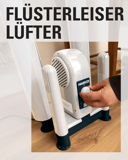 MaxxDry Pro Shoe, Boot & Glove Dryer - Dries 4 items in 60 min, prevents odors & bacteria, for all fabrics, includes extension, 180cm cord, 240W, 1-year warranty.