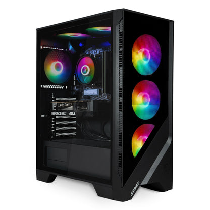 Greed® MK2 - High End Gaming PC - AMD Ryzen 7 5700X & Nvidia Geforce RTX 5060 - Ultra Fast RGB Computer + 4K Raytracing System with 4.6 GHz - 32 GB DDR4 RAM - 1TB SSD - WiFi + W11 Pro