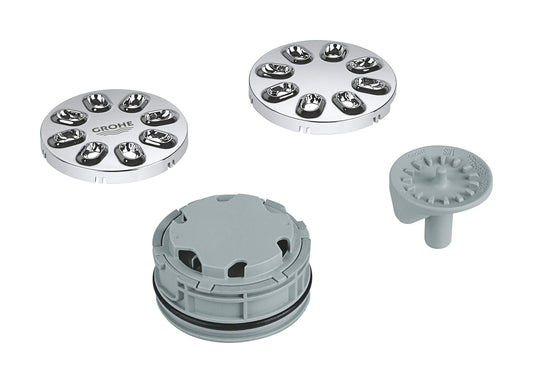GROHE shower tray (for SmartControl and overhead showers with multiple Bokoma sprays, including shower tray and dismantling key, manufacturer's warranty: 5 years), chrome, 48348000.