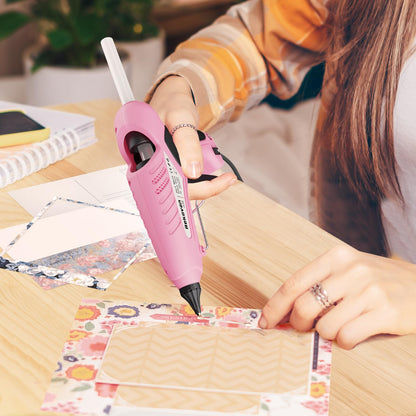 Hot Glue Gun, 80/200W Industrial Hot Glue Gun, 60s Fast Heating, On/Off, Glue Gun Set with 30pcs 11mm Glue Sticks (Including 10pcs Colored), Hot Glue Gun for DIY, Home, Office Repair.