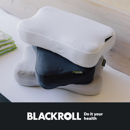 BLACKROLL® Recovery Pillow Set Climate (50 x 30 cm), pillow with additional Climate cover, ergonomic head pillow with Travel Bag, neck pillow made of Viscose Memory Foam, Made in Germany.