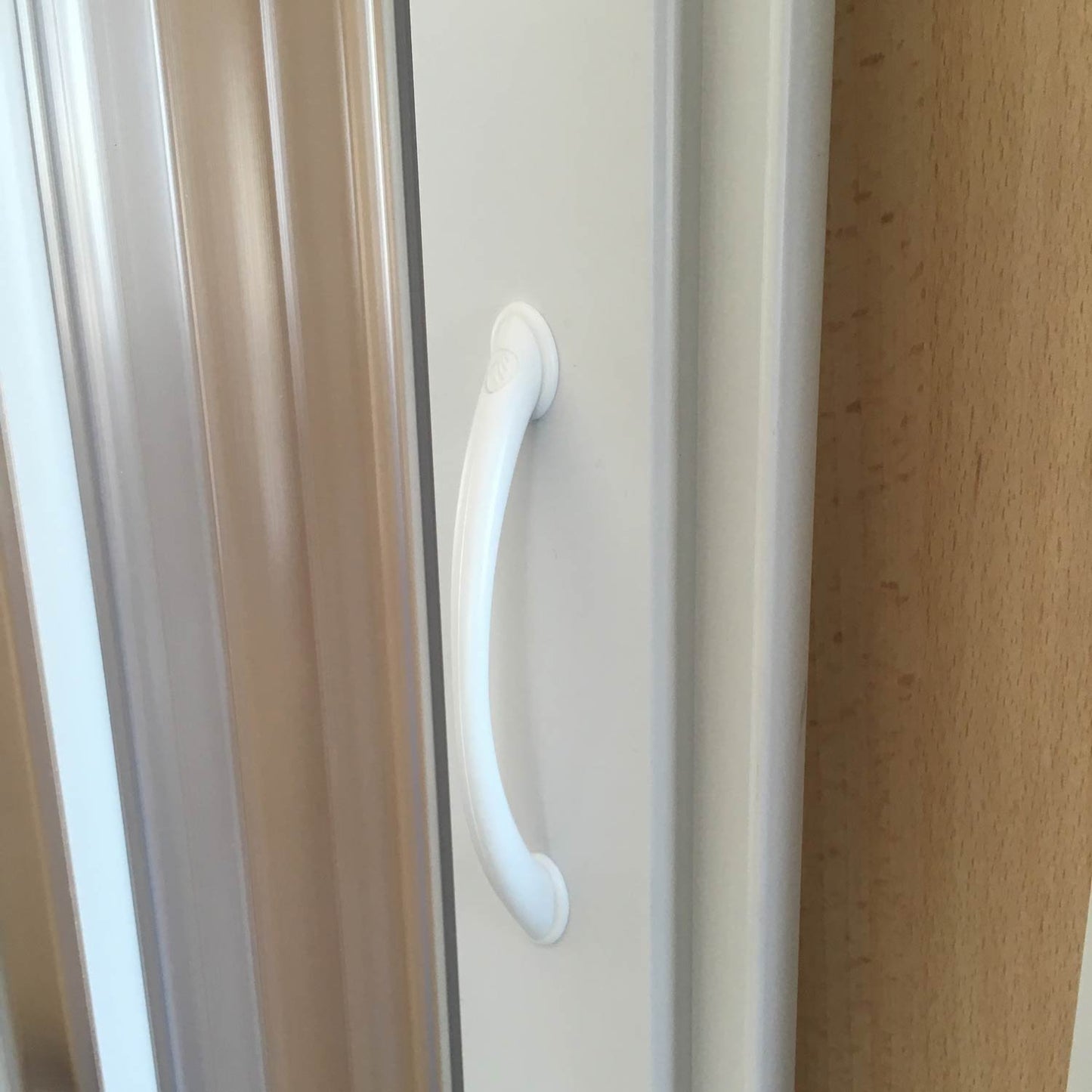 Strong shower door in PVC 120 cm H185 mod. Aura lateral