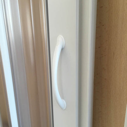 Strong shower door in PVC 120 cm H185 mod. Aura lateral