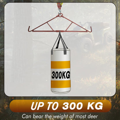 ATFLBOX Game Hoist Gambrel System and Dual Pulley Hoist Lift System, High Capacity Hunting Access Gifts for Men.