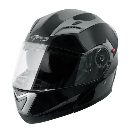 Helmet Flip-up helmet Inner sun visor Motorcycle helmet Modular Black S