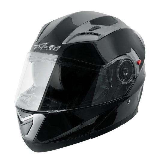 Helmet Flip-up helmet Inner sun visor Motorcycle helmet Modular Black S