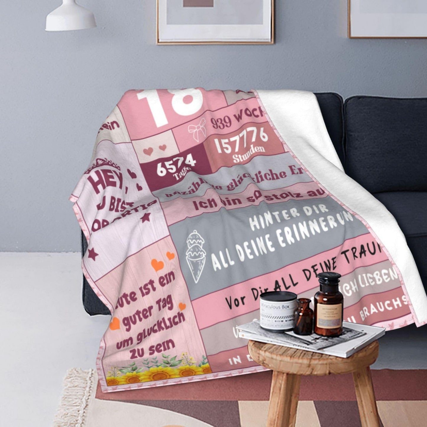 18th birthday girl gifts, 18th birthday girl gift ideas, gifts for 18th birthday girl, gifts for 18 year old daughter sister girlfriend, Fluffy throw blanket 130x150cm