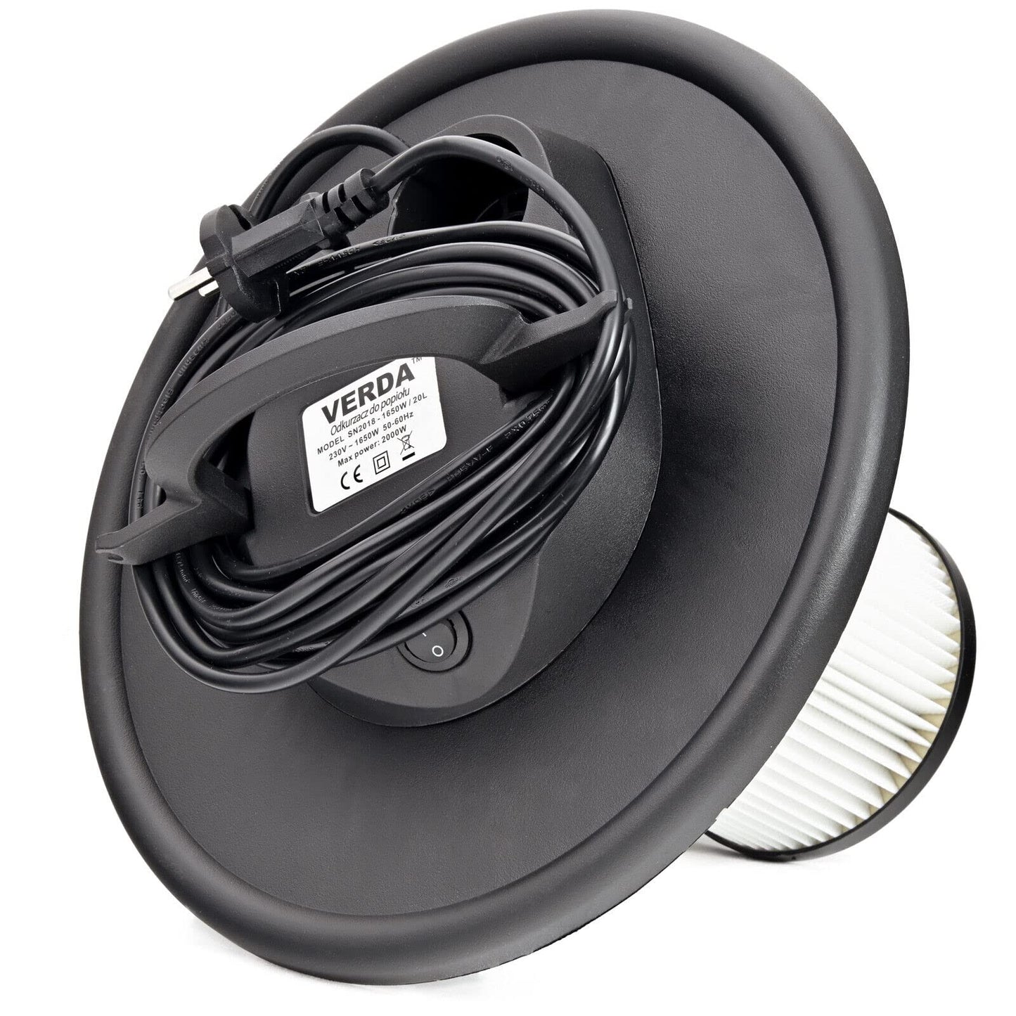 Ash vacuum cleaner 20L fireplace vacuum cleaner 1650W + blowing function with DUAL filter system, Mobile vacuum ideal for cleaning fireplaces, grills, and fire pits SN2018