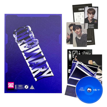 STRAY KIDS - Mini Album [ODDINARY] (SCANNING Ver.) Package Box + Photobook + CD-R + Lyrics Paper + Photocards + ID Photocard + Mini Poster + Sticker + 1 Pocket Hand Mirror