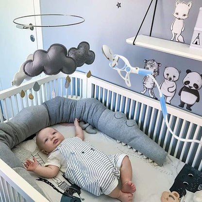 YIKANWEN Camera Mount, Universal Baby Monitor Holder, Phone Holder, Compatible with Most Baby Monitors (Blue)