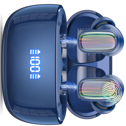 Headphone translator, 3-in-1 real-time language translator headphones, economic, deep black.