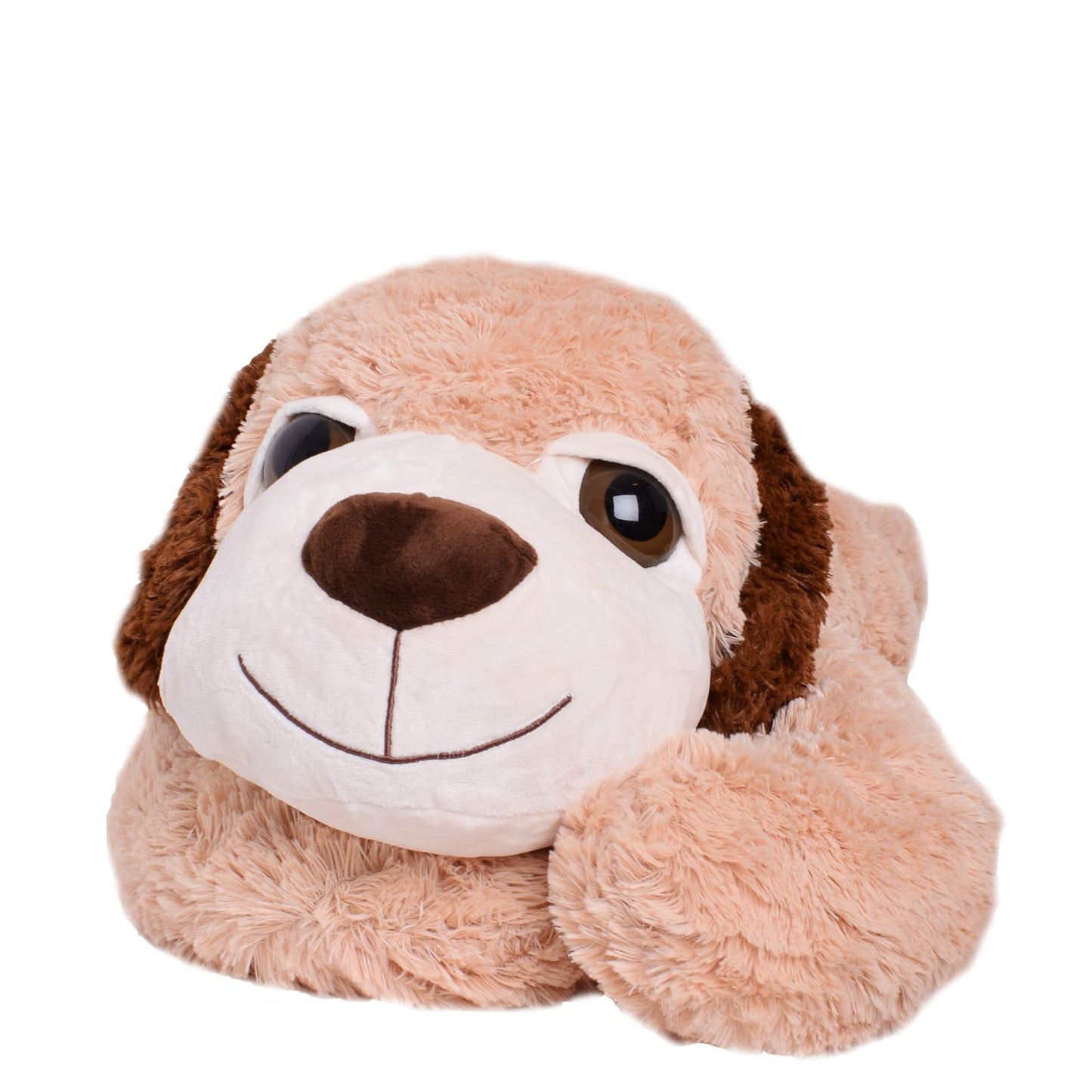 TE-Trend XXL Giant plush dog large plush toy gift plush dog stuffed dog Plush Dog 100cm brown