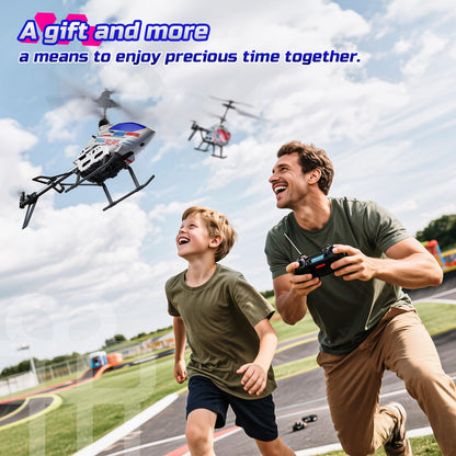 DEERC DE28 Helicopter Remote Control, for beginners, Indoor RC Helicopter Toy with LED lighting, 2.4GH 3.5Ch RC Heli with gyro stabilization, Gift for children aged 12 and above.
