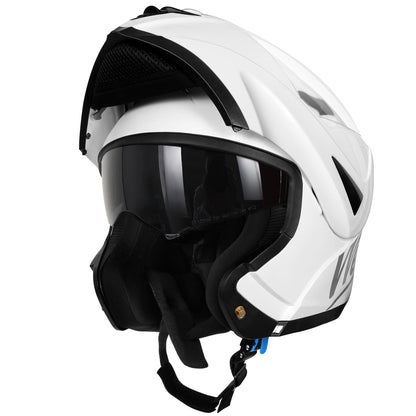 Westt flip-up motorcycle helmet ECE-R 22.06 certified full face helmet for women and men open face helmet with chin guard scooter motorcycle helmet with sun visor and shield