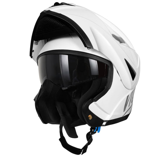 Westt flip-up motorcycle helmet ECE-R 22.06 certified full face helmet for women and men open face helmet with chin guard scooter motorcycle helmet with sun visor and shield