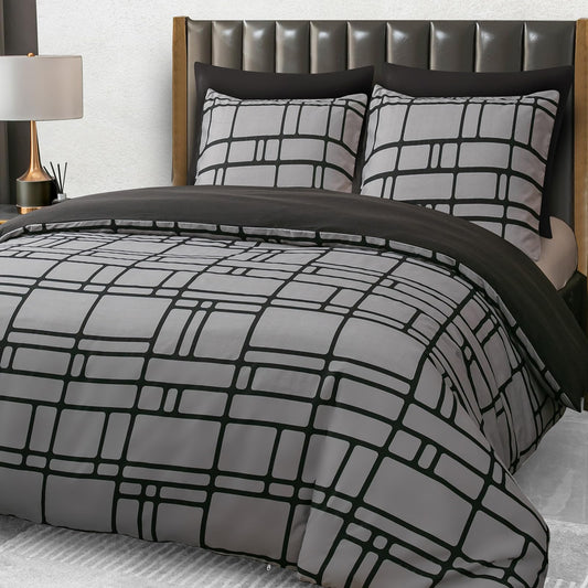 Pamposh bedding 155x220cm - Ultra-soft microfiber duvet cover 155x220cm - With pillowcase - Bedding set with zipper - Light & breathable duvet cover set