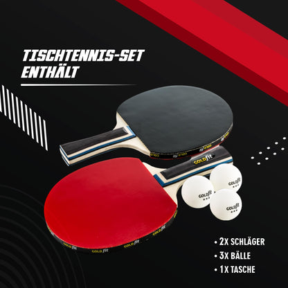Table tennis racket set 2-pack, Ping Pong for beginners and pros, Outdoor table tennis set with 2 rackets + 3 balls, Table tennis paddles for leisure and competition, with protective cover.