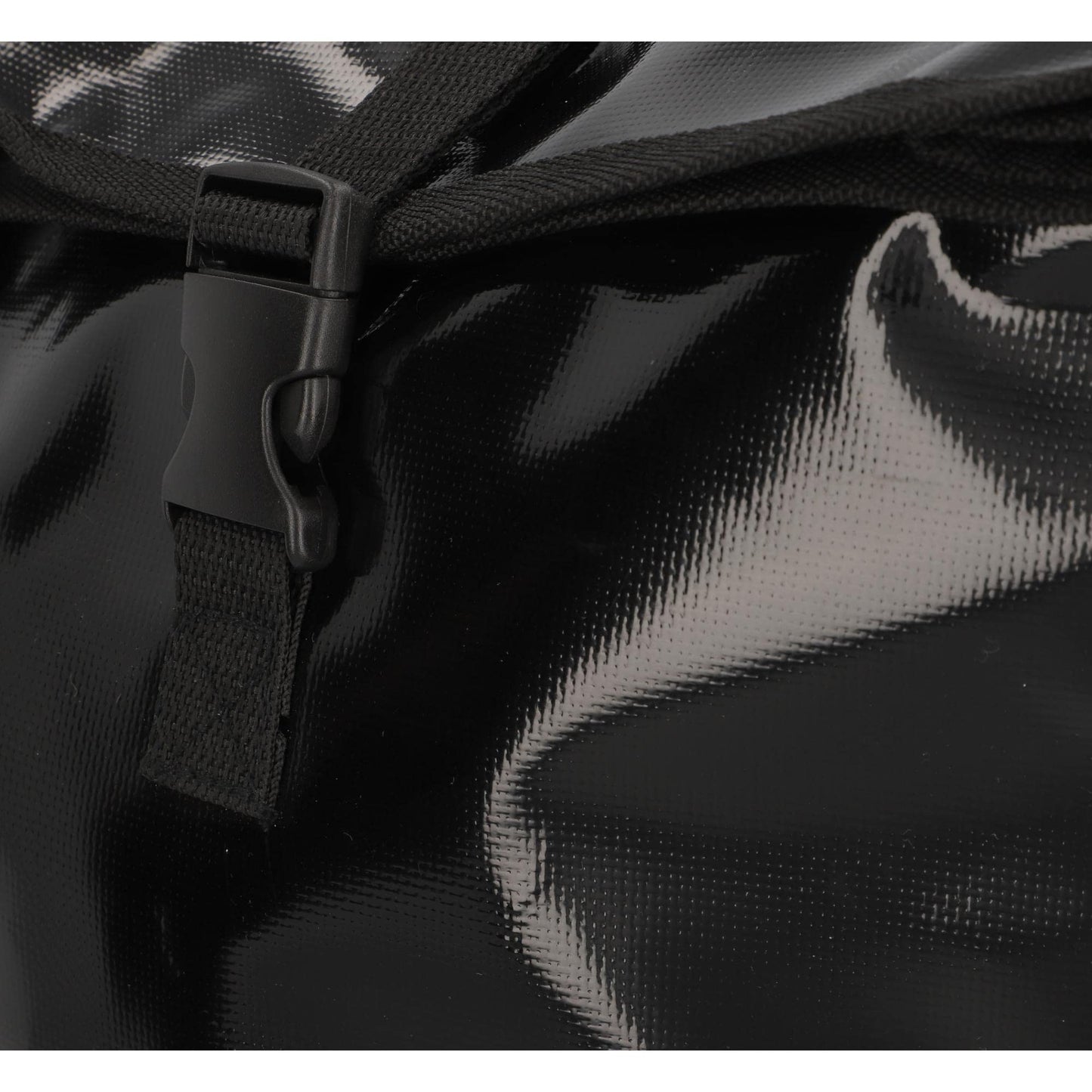 FISCHER Bike Rack Bag Courier, bike bag, messenger bag, reflector, 18 liters, water resistant, black