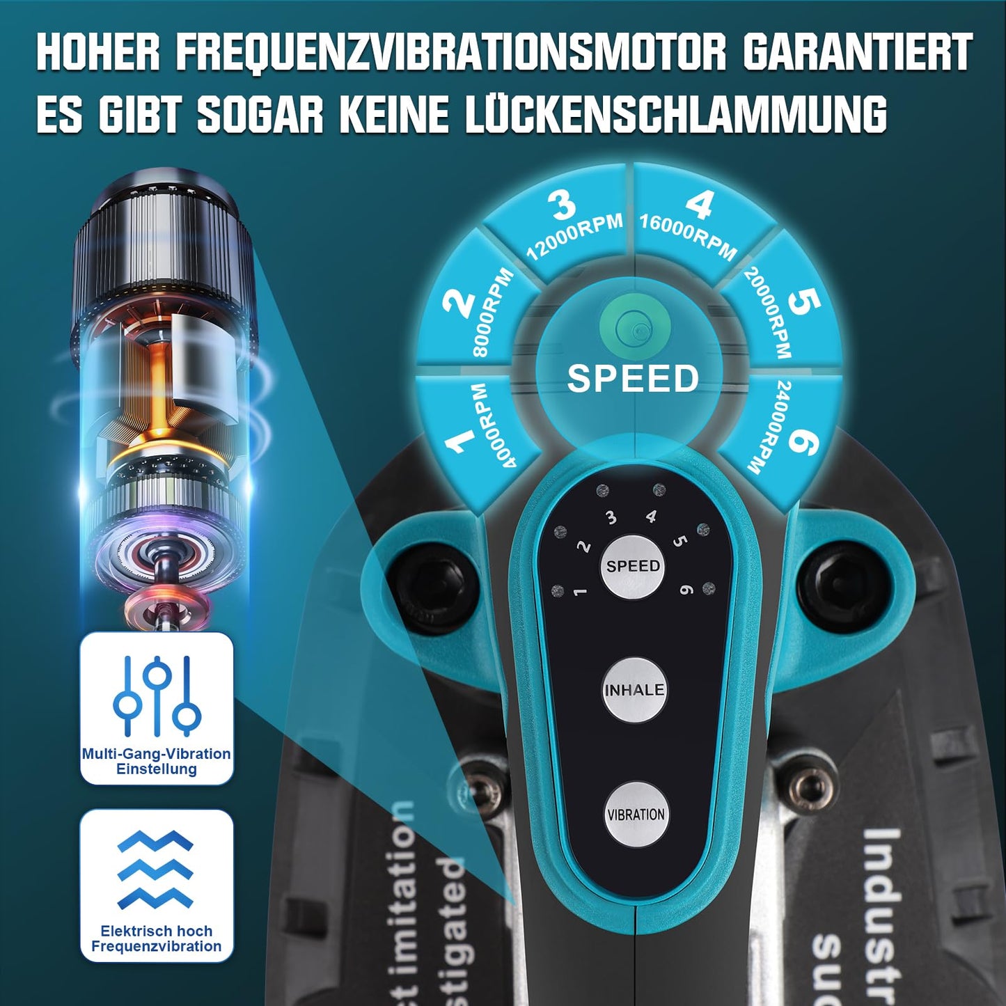 2IN1 battery tile vibrator & suction cups for Makita 18V battery | with 6-speed adjustable, 30*16cm suction cup 250kg adsorption tile vibrating device for 2m tiles wall tiles (battery not included)