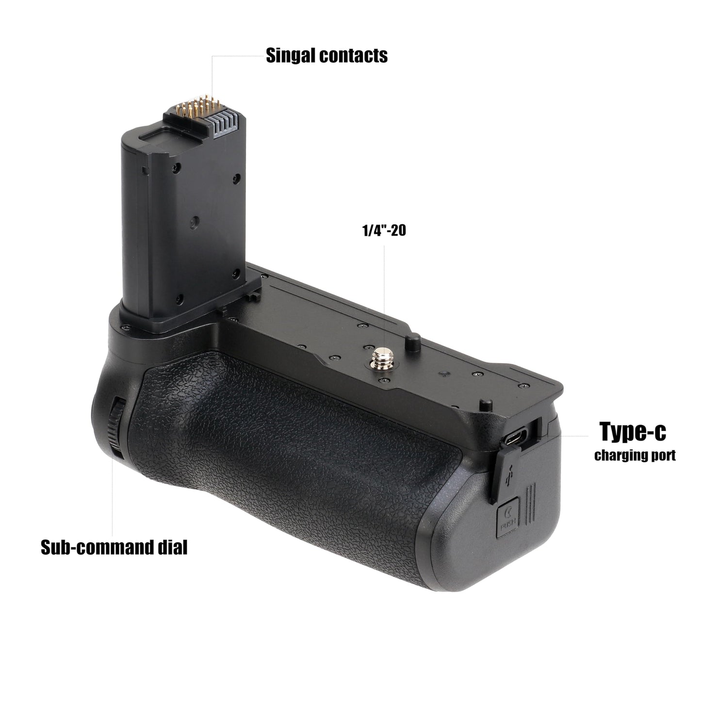 FOTGA Vertical Battery Grip Multi-Power Pack for Nikon Z8 camera, replaces MB-N12, supports up to two EN-EL15C batteries (batteries not included)
