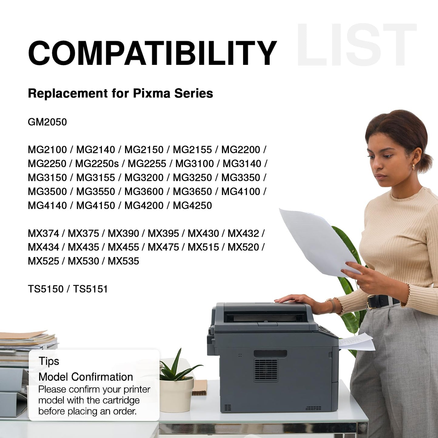 Economink PG 540 Black Compatible for Canon 540, 540 XL Printer Ink Cartridges for Pixma TS5150 MG3650s MX475 TS5151 MG3650 MG4250 MG3600 MX535 MG3550 MG3200 MG3150 MX395 Printer (1-Pack)