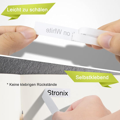 20x STRONIX Compatible Brother P-Touch TZe-241 TZe Label Tape TZ-241 Ub-241 Cassette 18mm Black on White for Brother Label Maker Brother Ptouch Cube Plus PT-D400 PT-D400VP PT-D600VP