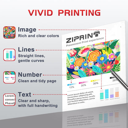 ZIPRINT 540 541 XL Printer Ink Cartridges Compatible with Canon Printer Cartridges 540 541 PG-540 XL CL-541 for Canon Pixma TS5150 MG3650 MG3650s MG4250 MG3150 MG3250 MX475 TS5151 (2-Pack)