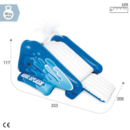 Intex 58849NP - Inflatable Slide Kool Splash, Vinyl, Multicolored, 333 x 206 x 117 cm.