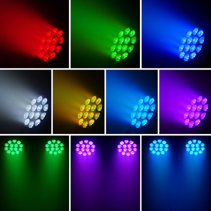 HOLDLAMP 84W LED Par Lights, 14 LED Stage Lights DMX512 4-in-1 RGBW Par Lighting with Remote Control Disco Light for Party Stage DJ Show Bar Halloween Christmas (4 Pack)