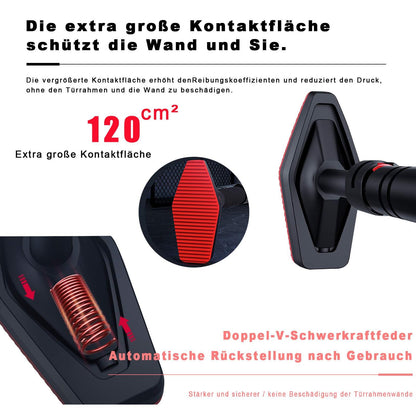 Bzavor pull-up bar for door frame 70-100cm set up quickly without screws no slipping pull-up bar with capacity for up to 300kg fitness equipment for home