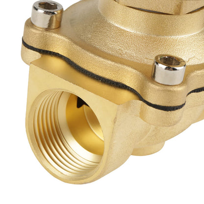 3/4" DC 12V Brass Solenoid Valve Normally Open Electric Solenoid Valve made of brass for water, air, gas.