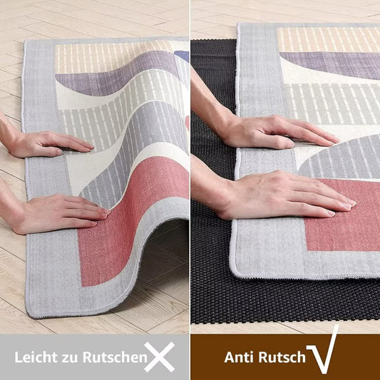 Non-slip rug pad, rug gripper, car non-slip mat, waterproof anti-slip mat for shelves, drawers, cars, pallets, rugs (130 x 190 cm)