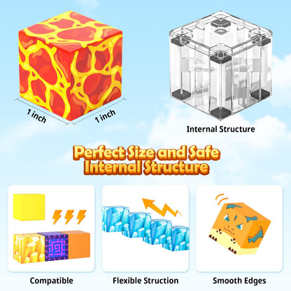 Magnetic Building Blocks - Build My Magnetic World Magic Sword Portal Set, Building Toy Magnetic Tiles for Kids 3+, Educational Toy Kids Games Gifts for Boys & Girls 3-5 5-7
