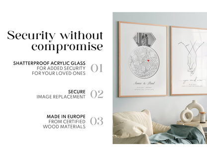 Artower picture frame for 30x40 cm | Natural oak wood | With shatterproof acrylic glass | Large photo frame | Oak Wood Picture Frame | Picture Frame Set