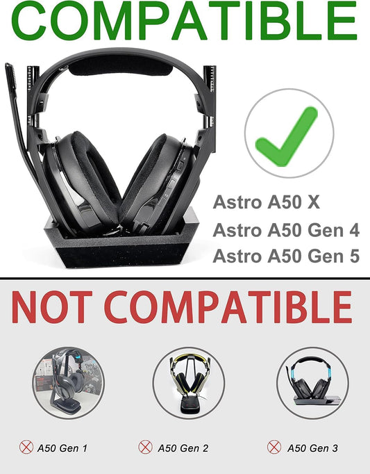 A50 Gen 4 Mod Kit - defean Replacement Ear Pads and Headband Compatible with Astro A50 Gen 4, Gen 5, and A50X Headset. Features high density noise cancelling foam with extra thickness.