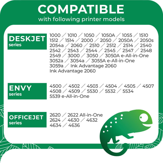 COLORETTO for HP 301 printer cartridge for Envy 4500 4504 4508 5500 5532 Deskjet 2500 2540 3050 1000 1010 1050 2050 2510 2544 Officejet 2600 4600 4630 (Black and Color) for HP 301XL cartridge